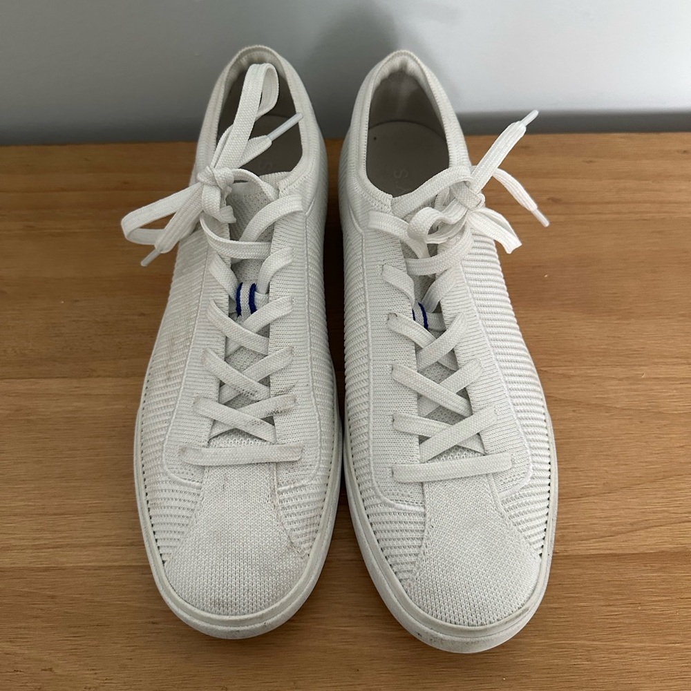 Rothy’s Women’s The Lace Up Sneakers in Bright White